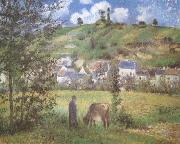 Camille Pissarro Landscape at Chaponval (mk09) oil painting